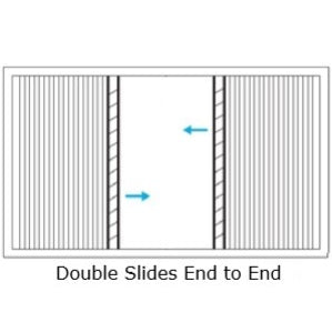 Detachable Pleated Double Slides - Mesh+Shade