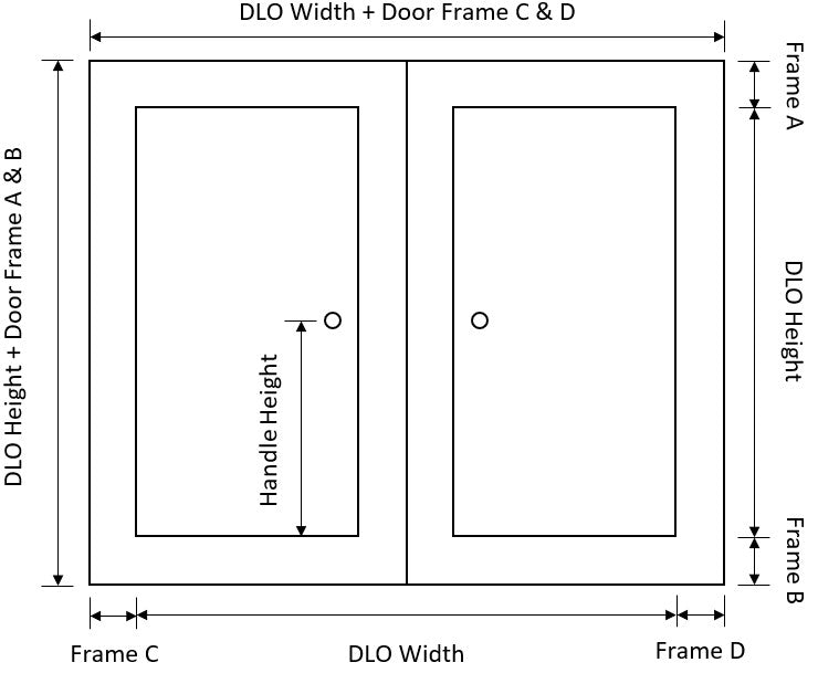 Diamond Grille Double Hinged Door with Build-Out