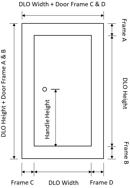 Diamond Grille Single Hinged Door for Timer Door Frame