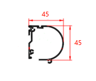 Simplicity Roller 3-Sides - Shade